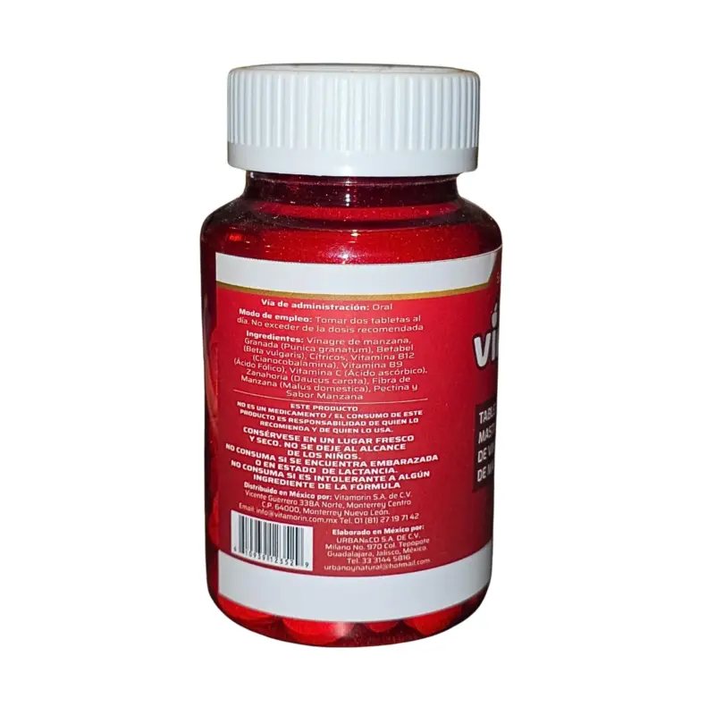 Vinazana Vinagre De Manzana Tabletas Masticables